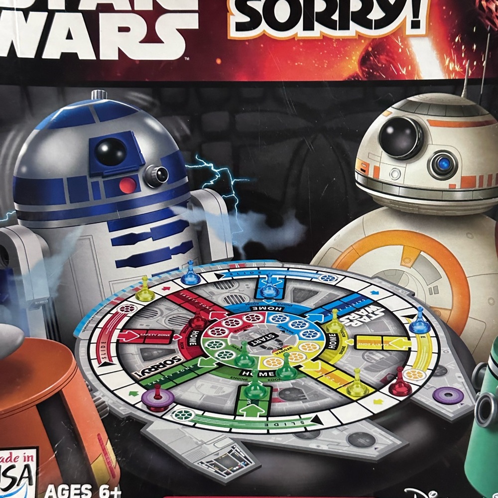 Star Wars Sorry Board Game 2014 Hasbro Complete '